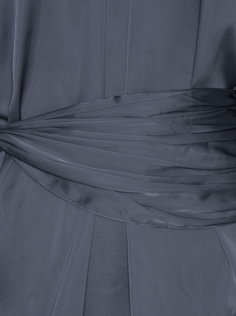 satin tie mini dress - 5