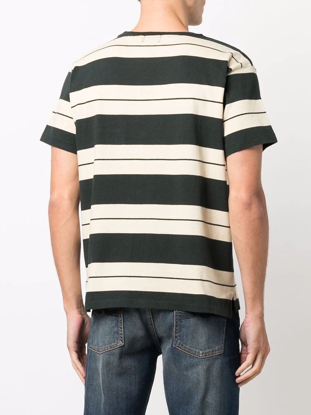 stripe print T-shirt - 4