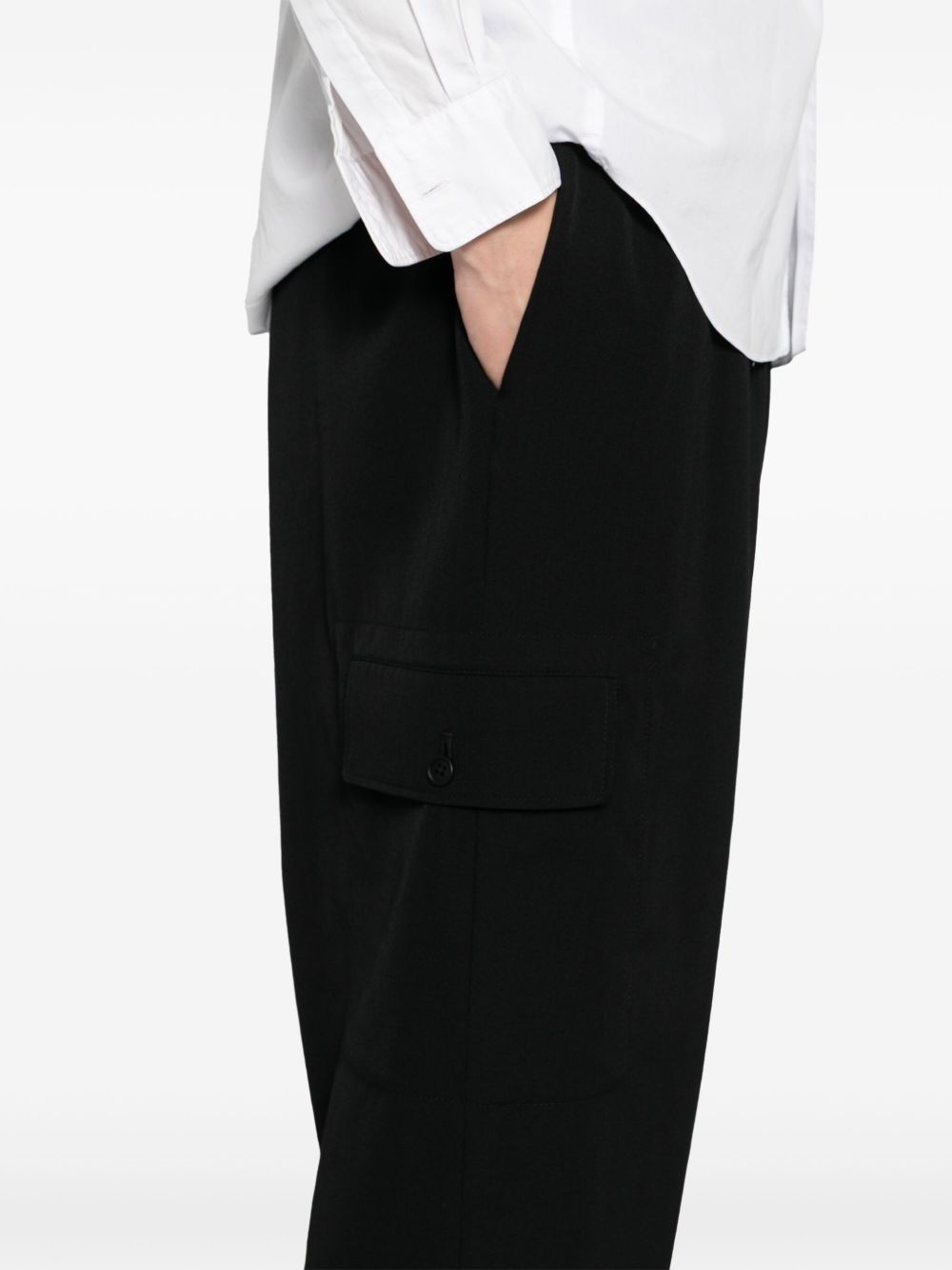 wool gabardine trousers - 5