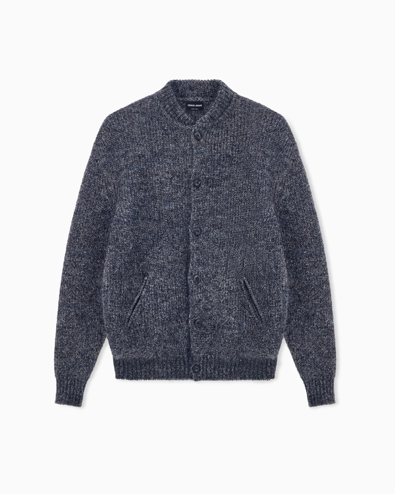 CARDIGAN REGULAR FIT MOHAIR WOOL IN HALF CARDIGAN STITCH - 1