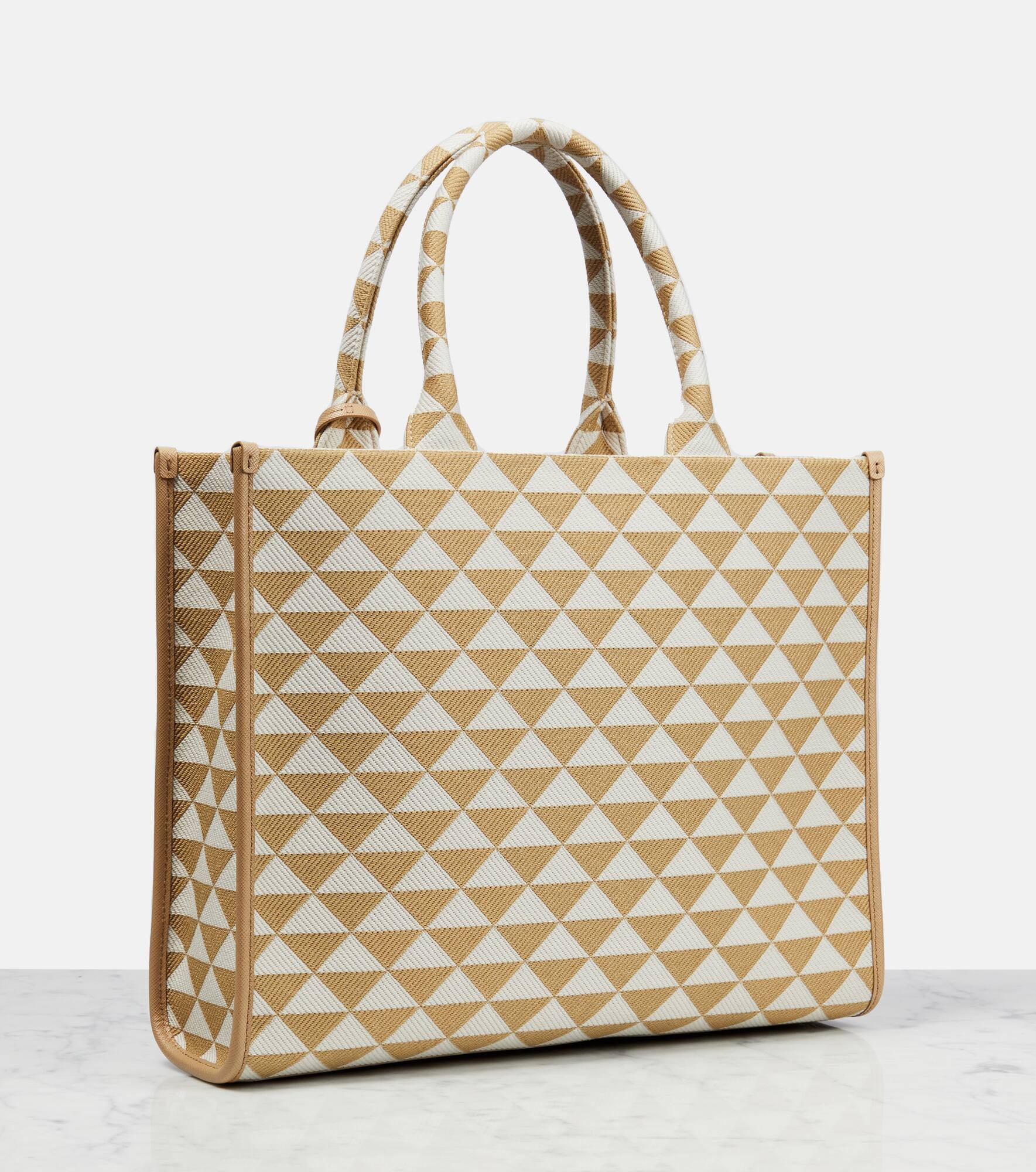 Symbole leather-trimmed tote bag - 4