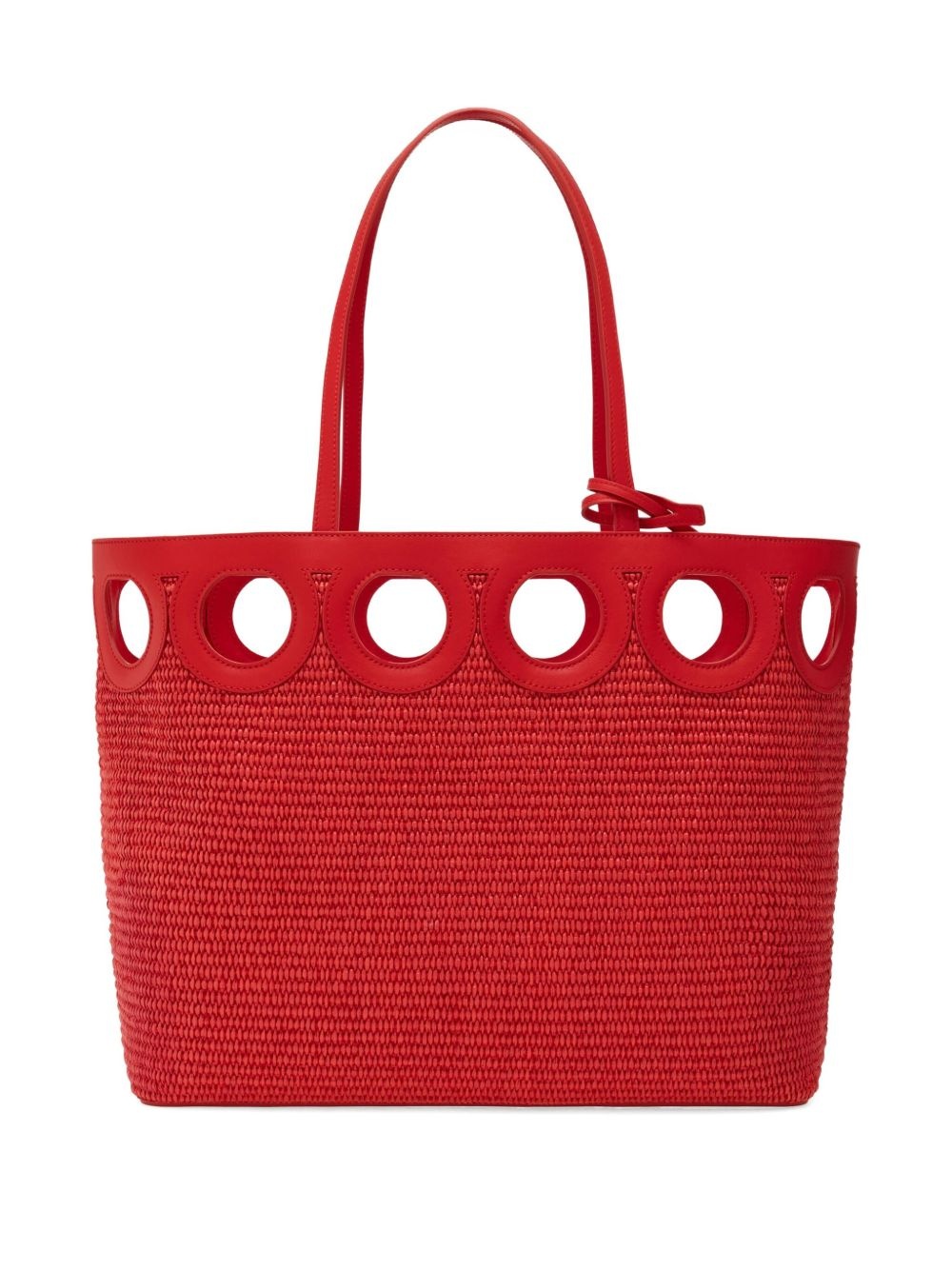 large raffia tote bag - 3