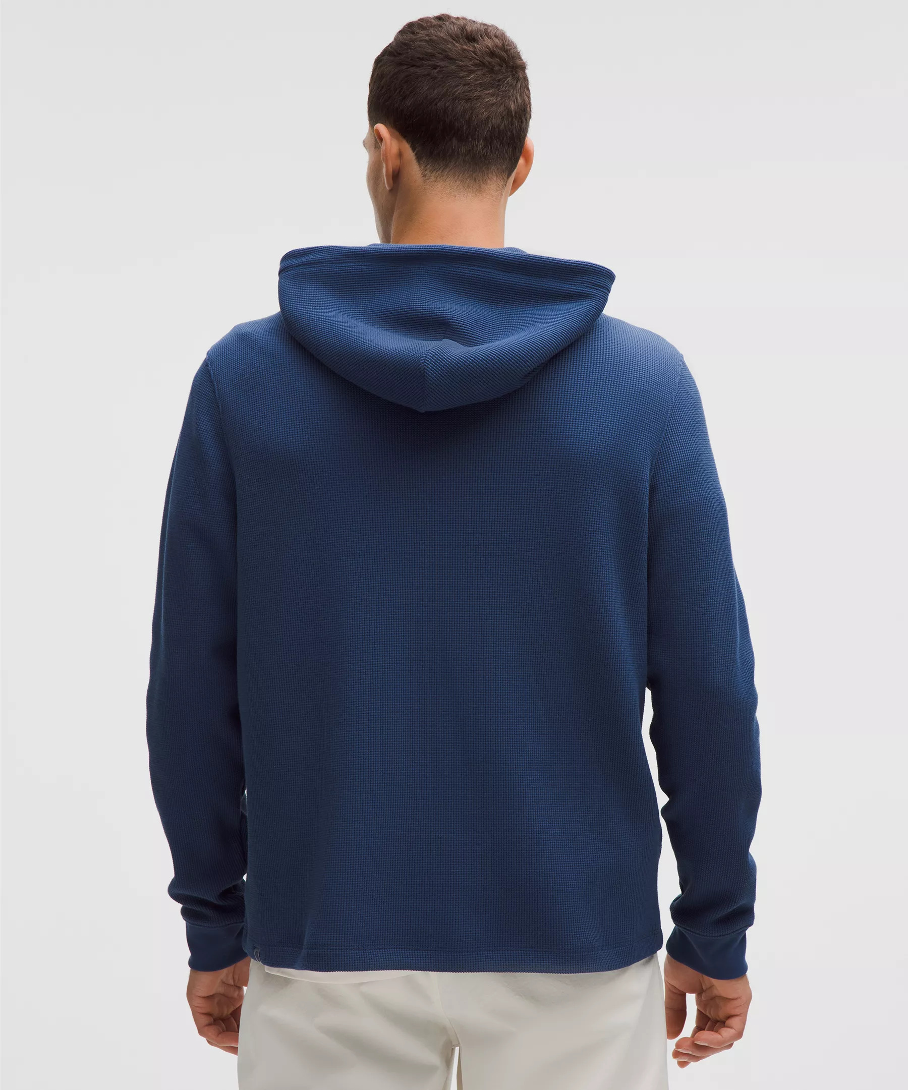 Cotton-Blend Waffle Knit Hoodie - 3