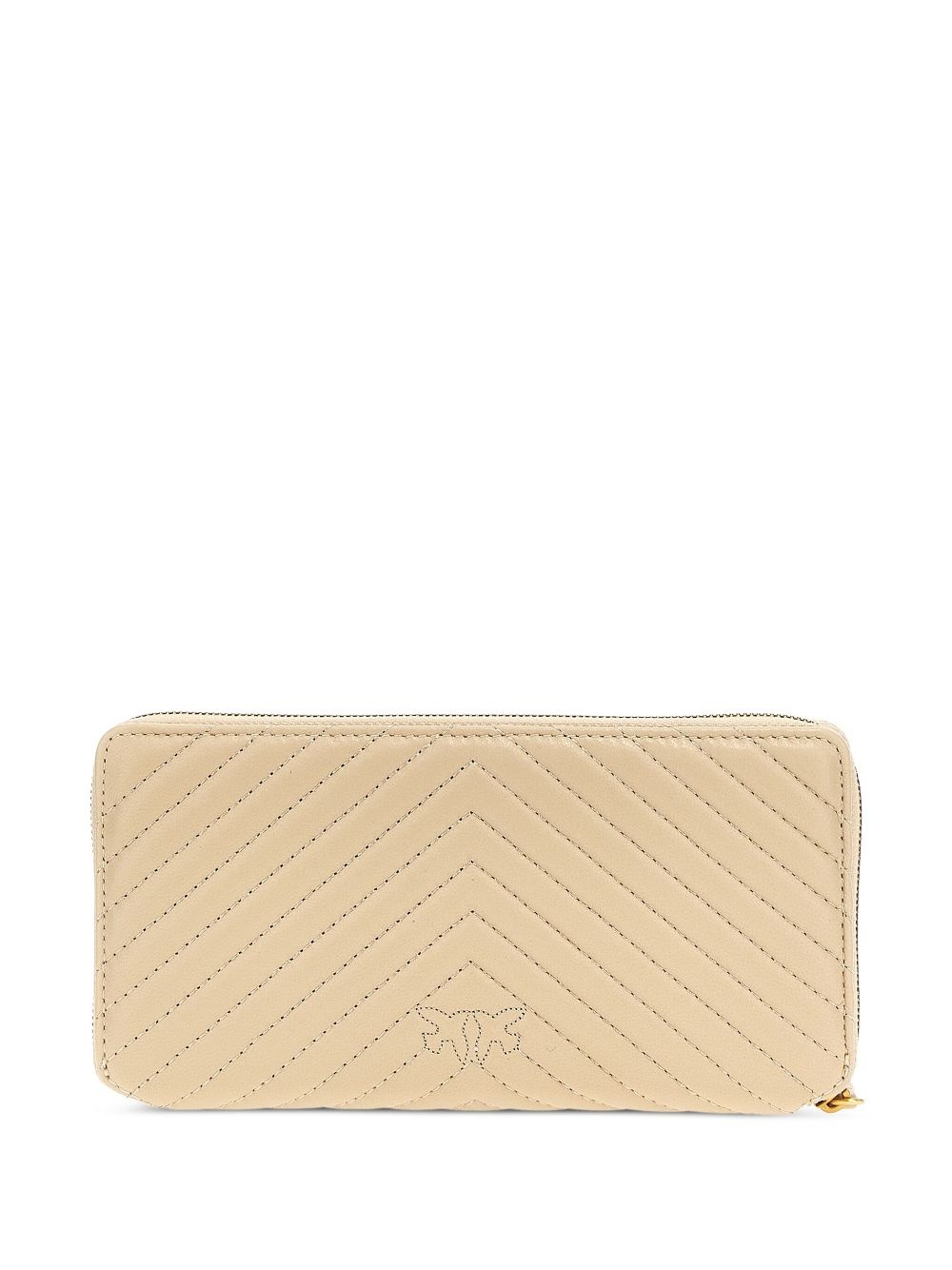 chevron-quilted leather wallet - 2