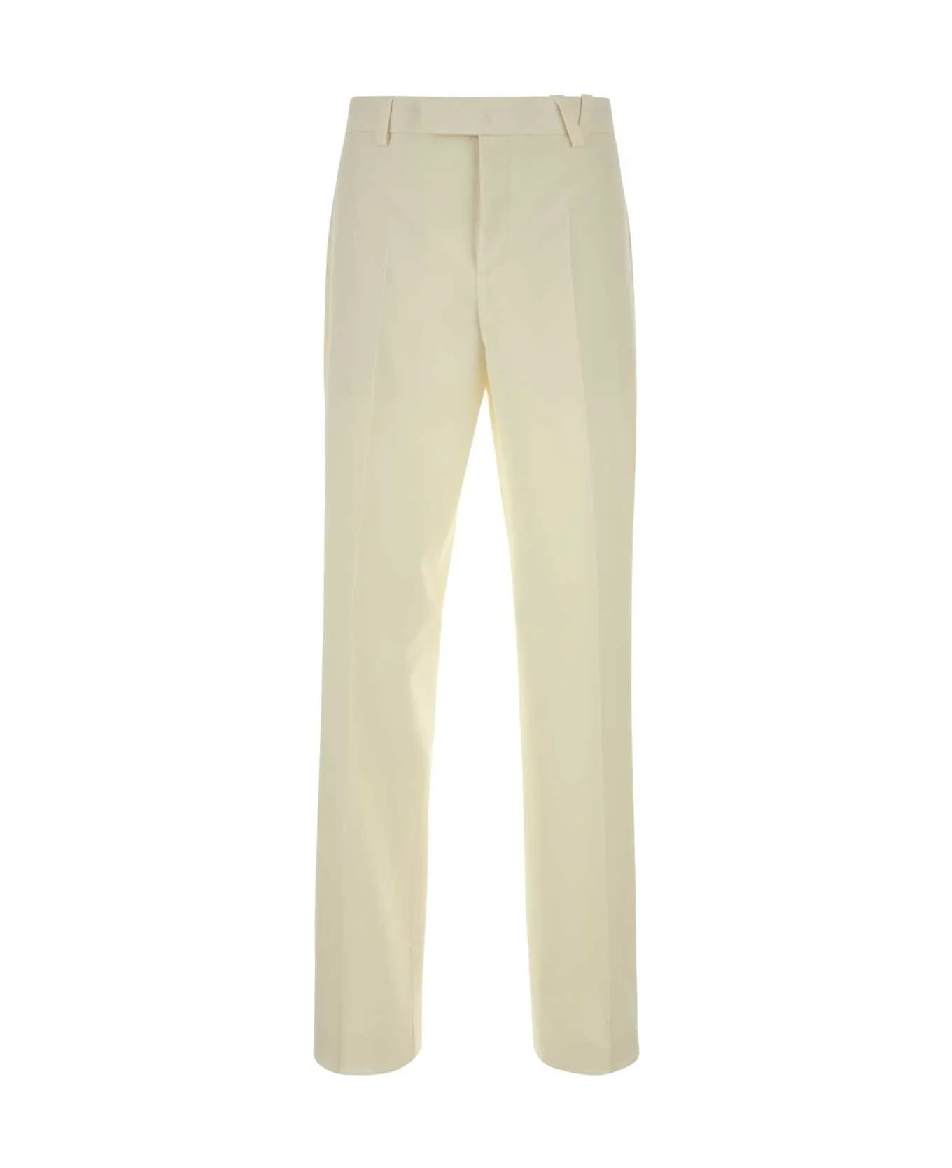 Ivory Wool Blend Pant - 1