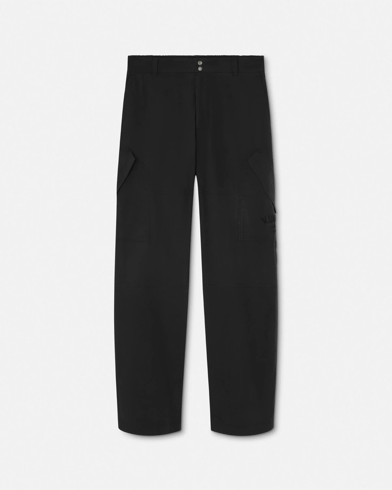Embroidered Versace Milano Stamp Pants - 1