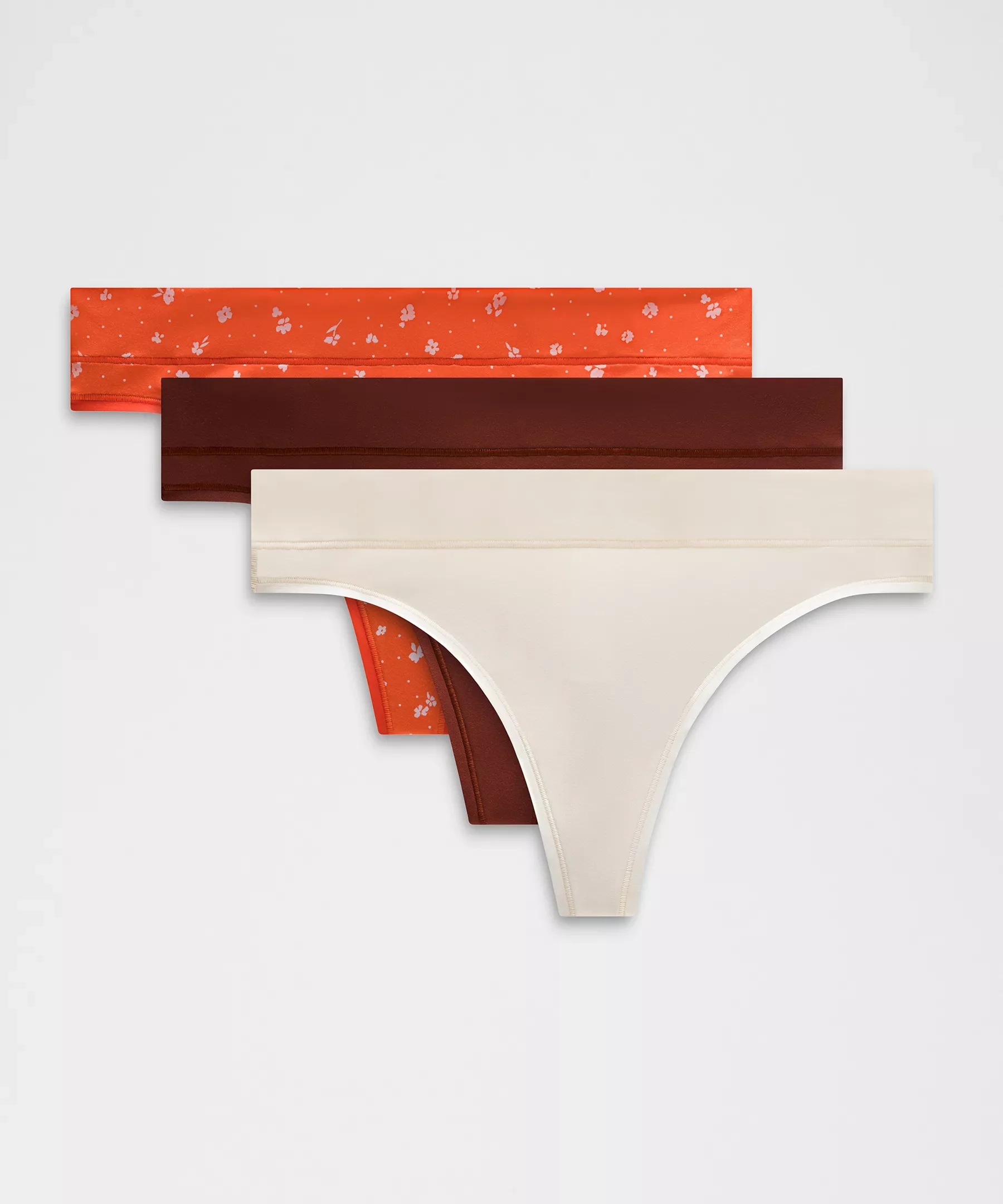 UnderEase Mid-Rise Thong Underwear *3 Pack - 1