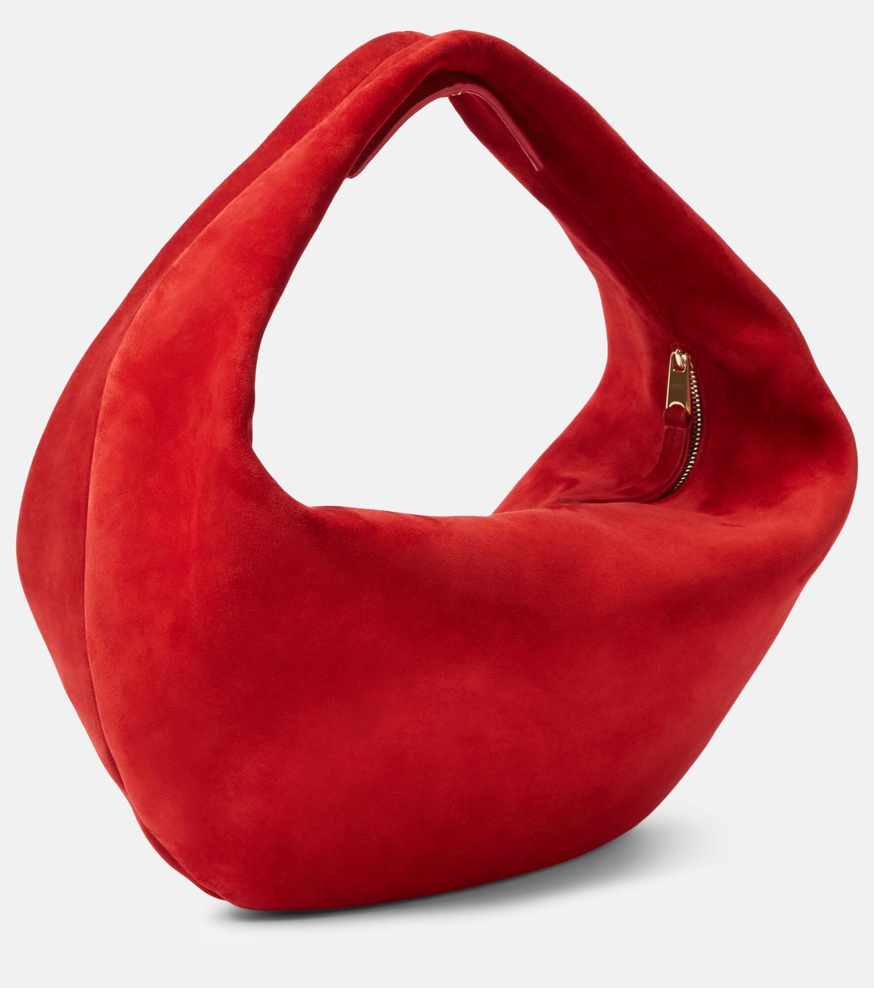 Olivia Medium suede shoulder bag - 4