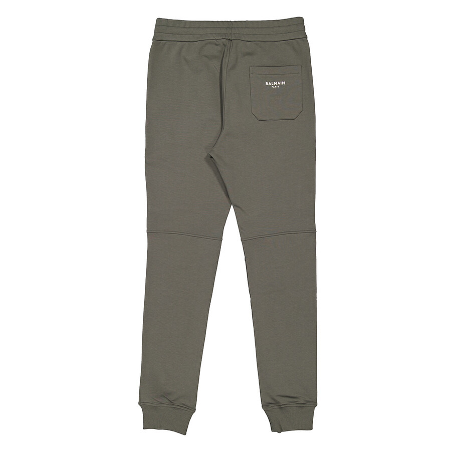 Balmain Flocked Logo Print Joggers - 2