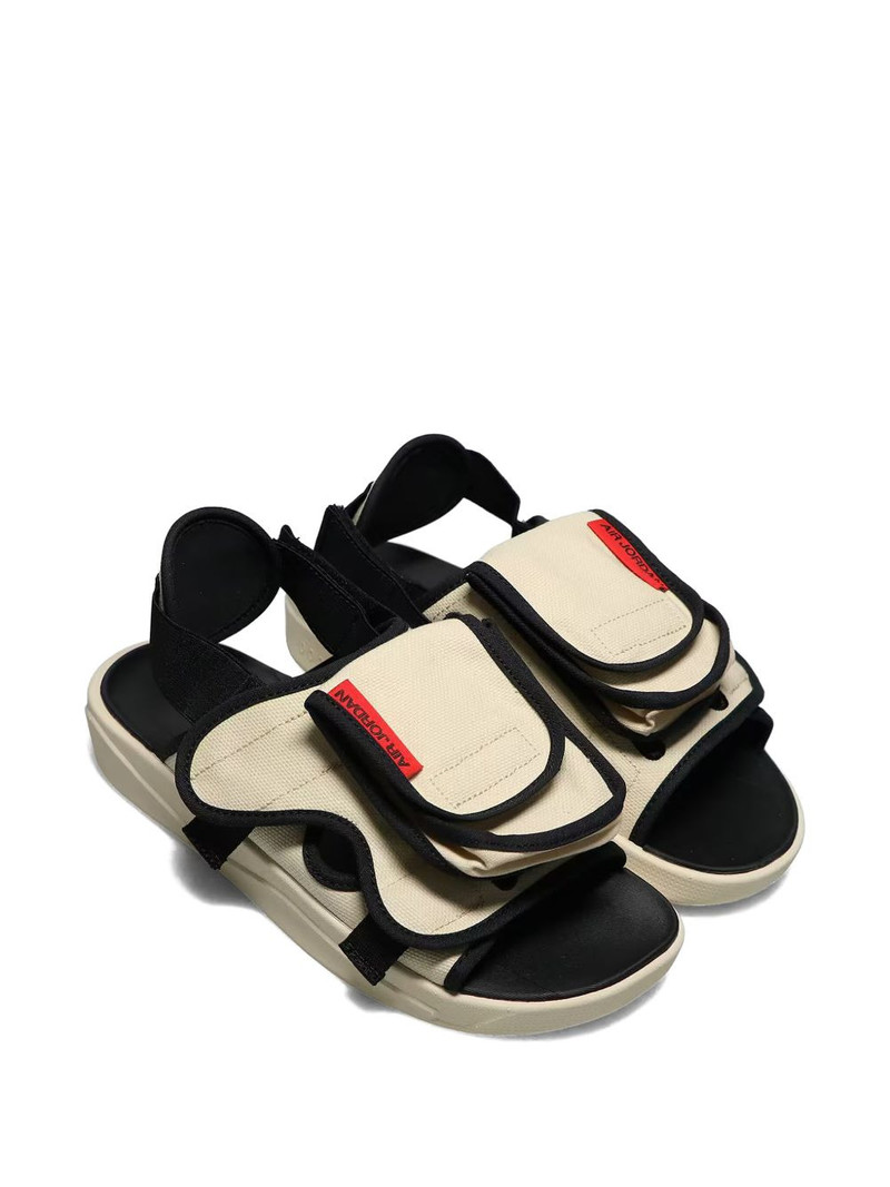 Jordan LS "Archaeo Brown/Hemp-Light Orewo" sandals outlook