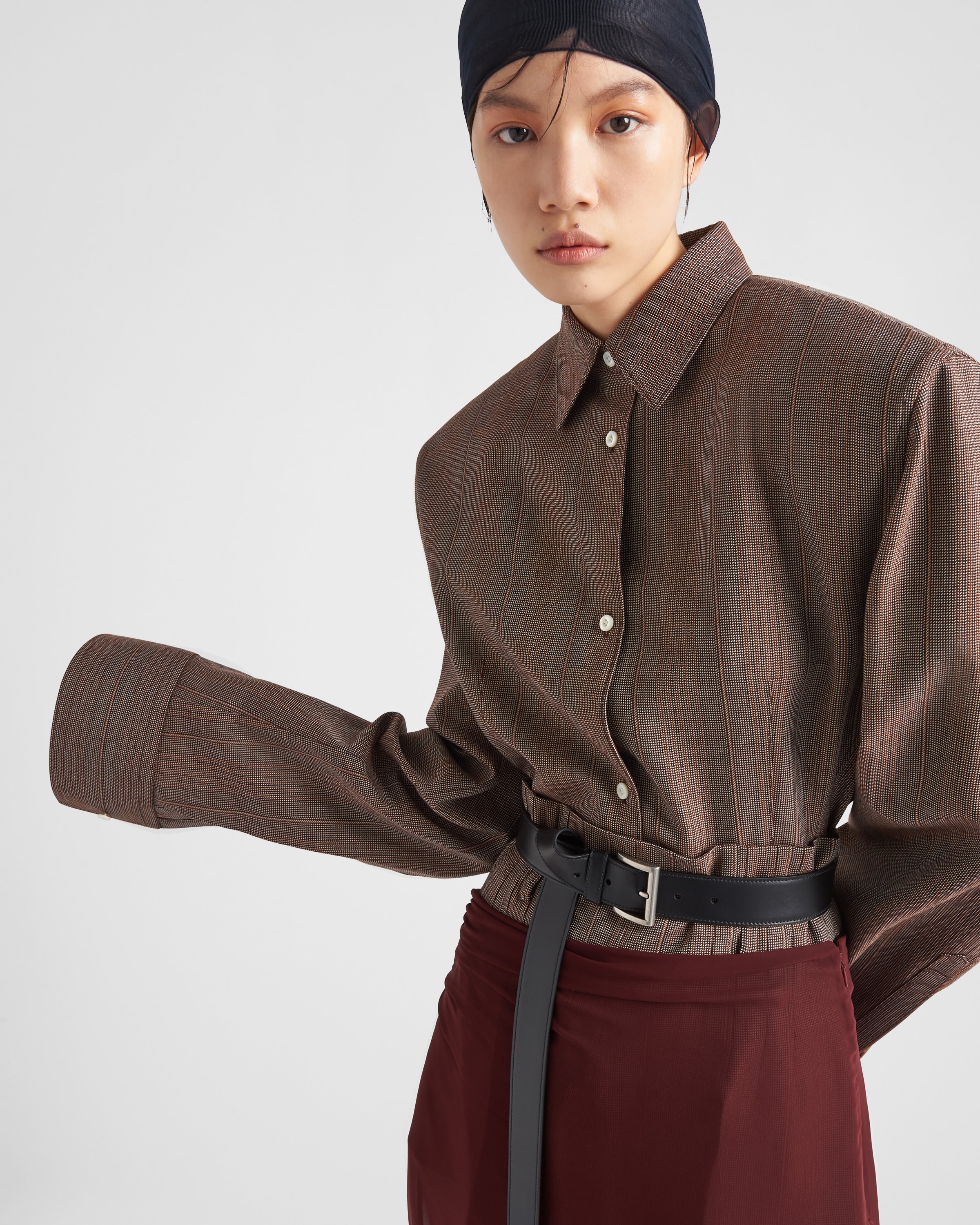 Prada Single-breasted pinstripe wool jacket | REVERSIBLE
