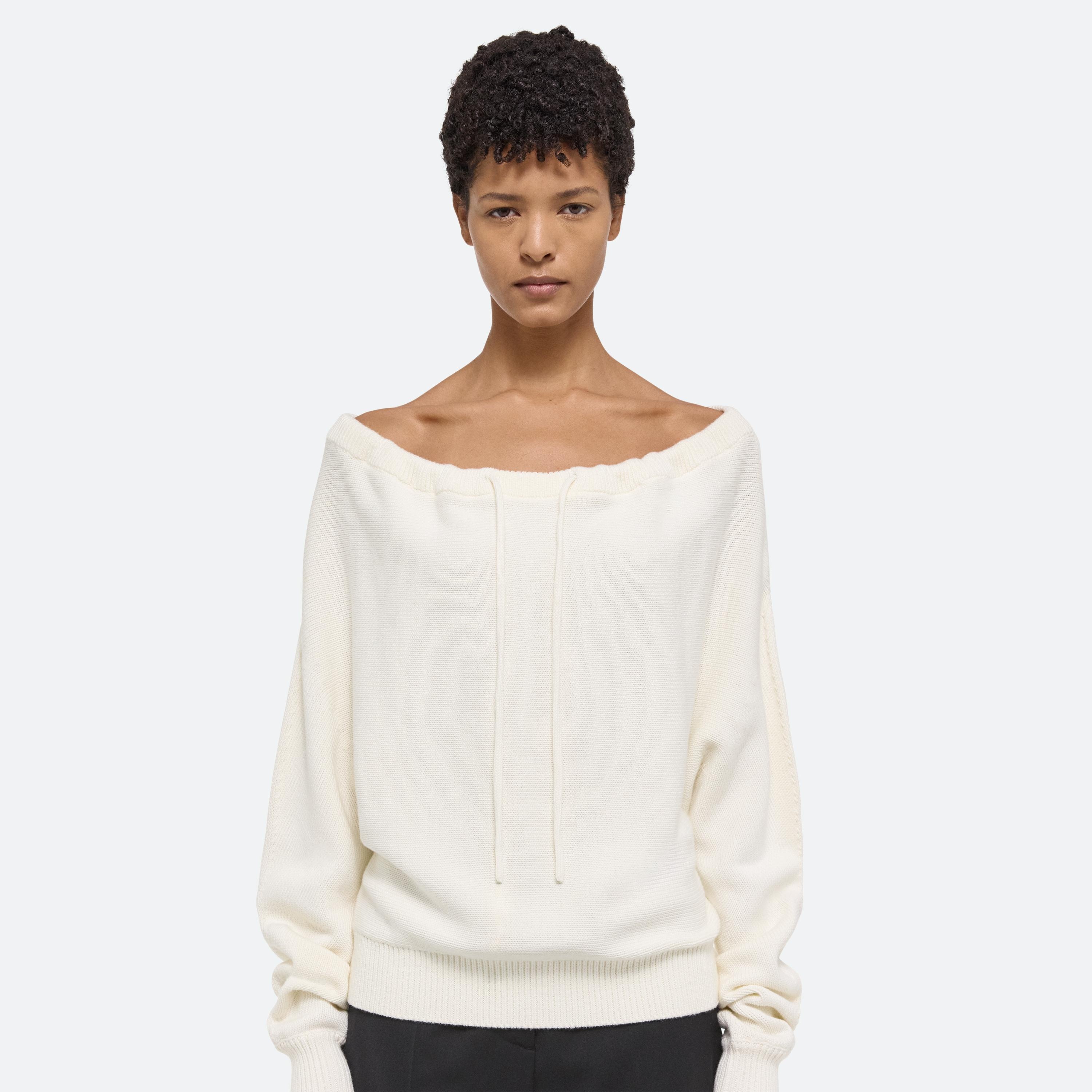 RUCHED DOLMAN SLEEVE SWEATER - 6