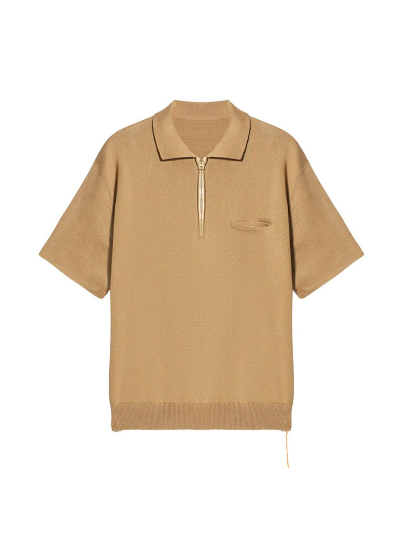 Laight zip front-pocket polo shirt 1