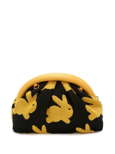 JW Anderson Bumper patterned-intarsia knit clutch bag outlook