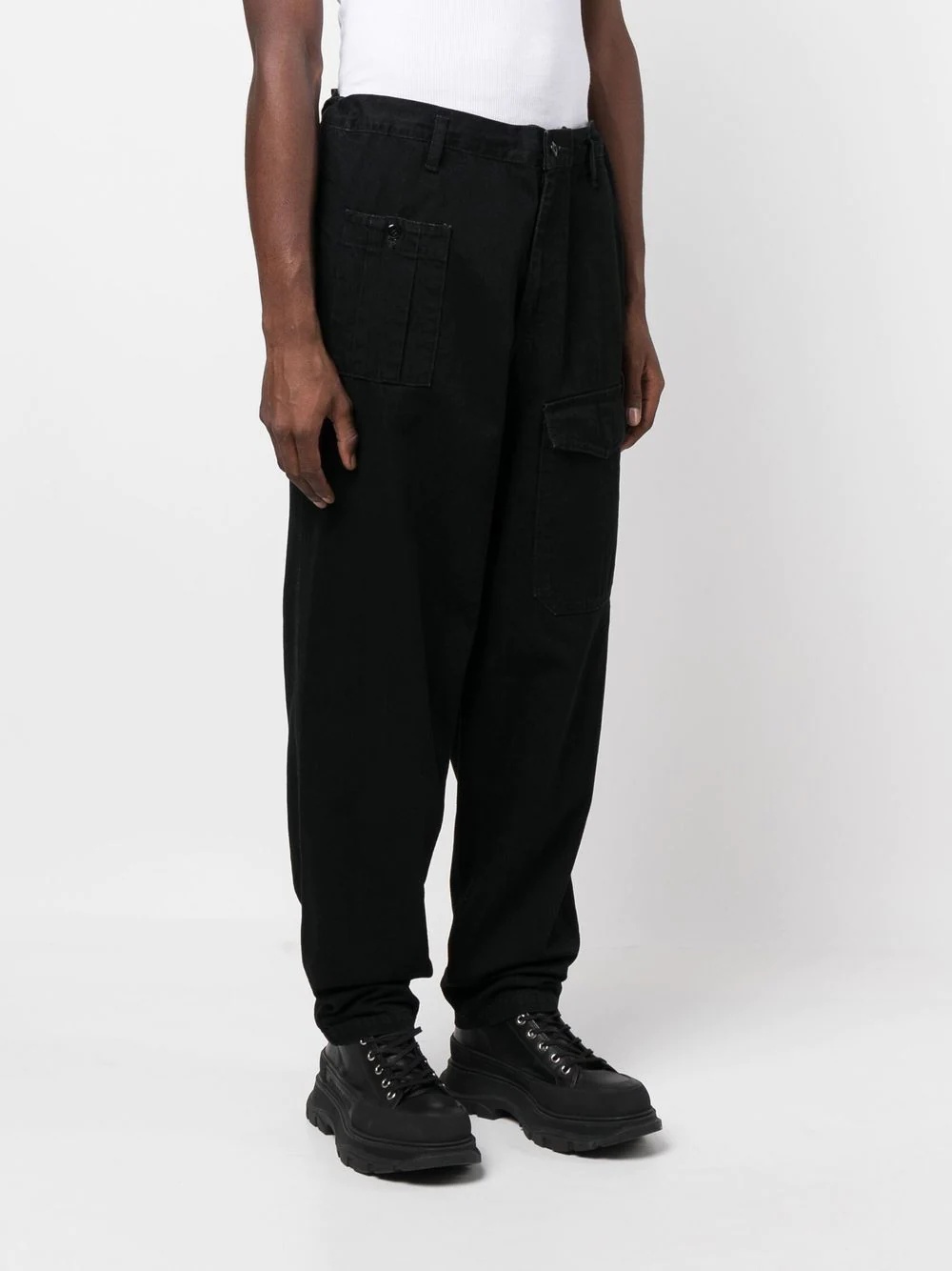 cotton cargo trousers - 3