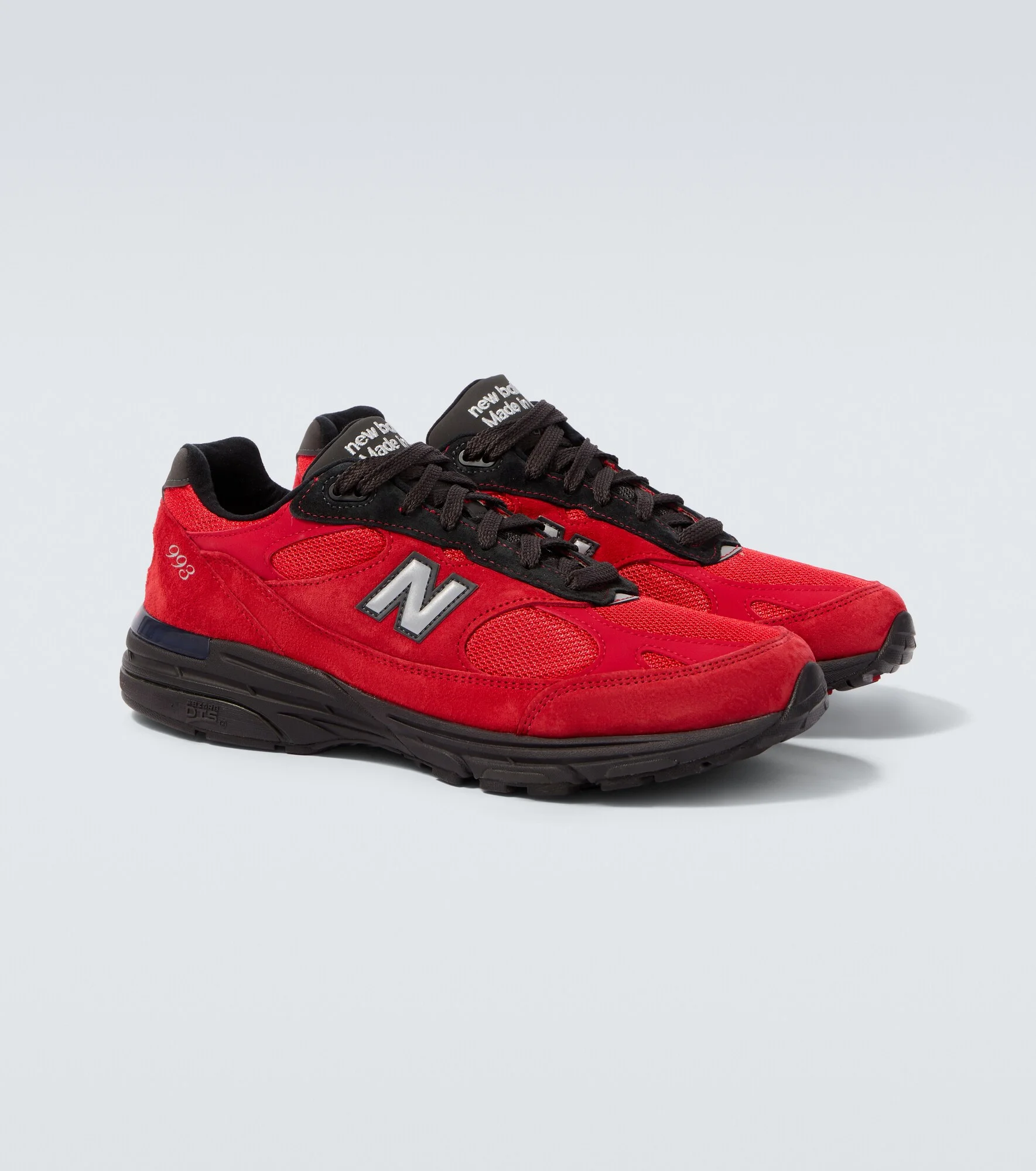 Made in USA 993 suede-trimmed sneakers - 1