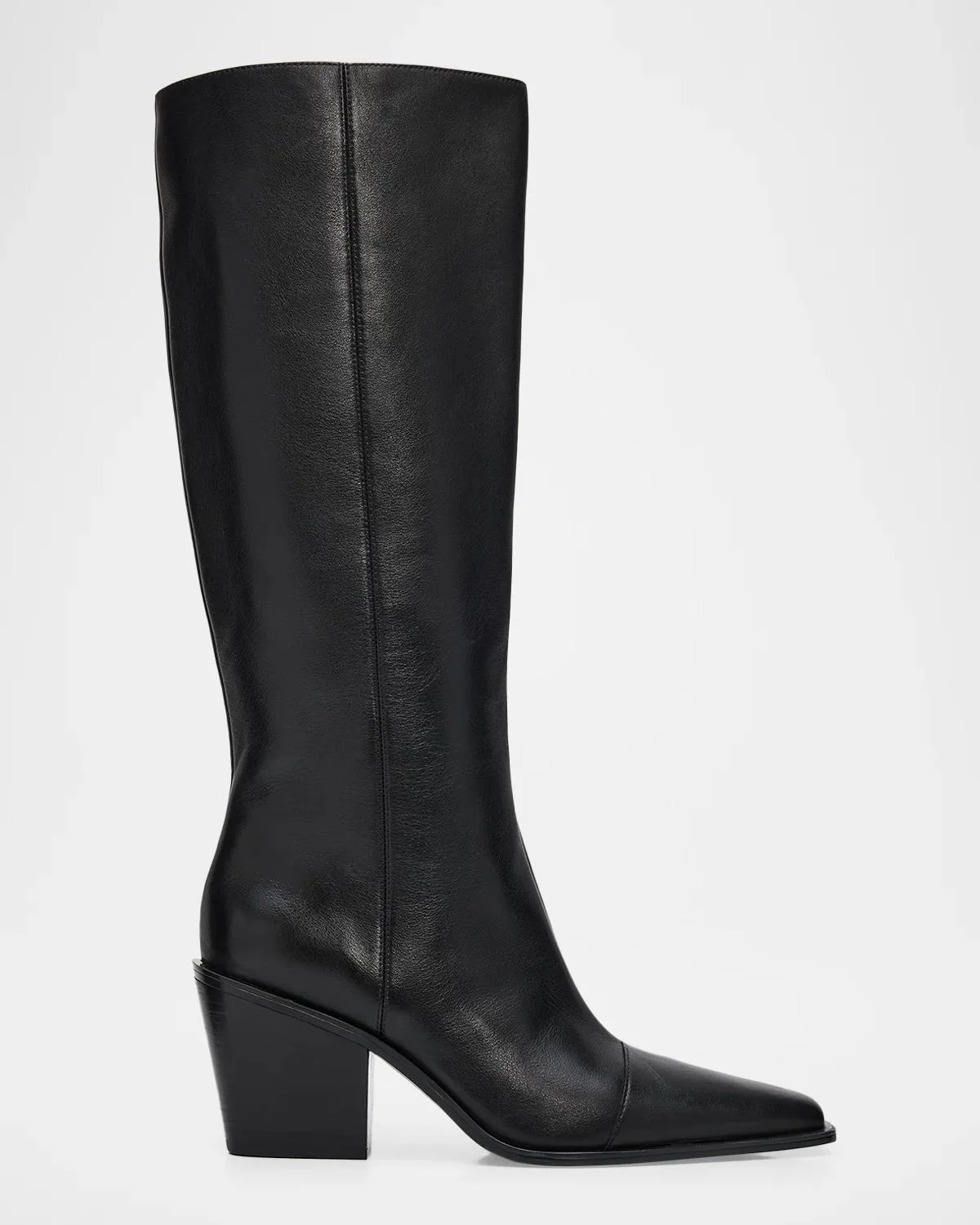 75mm Newbury Leather Knee-High Boots - 1