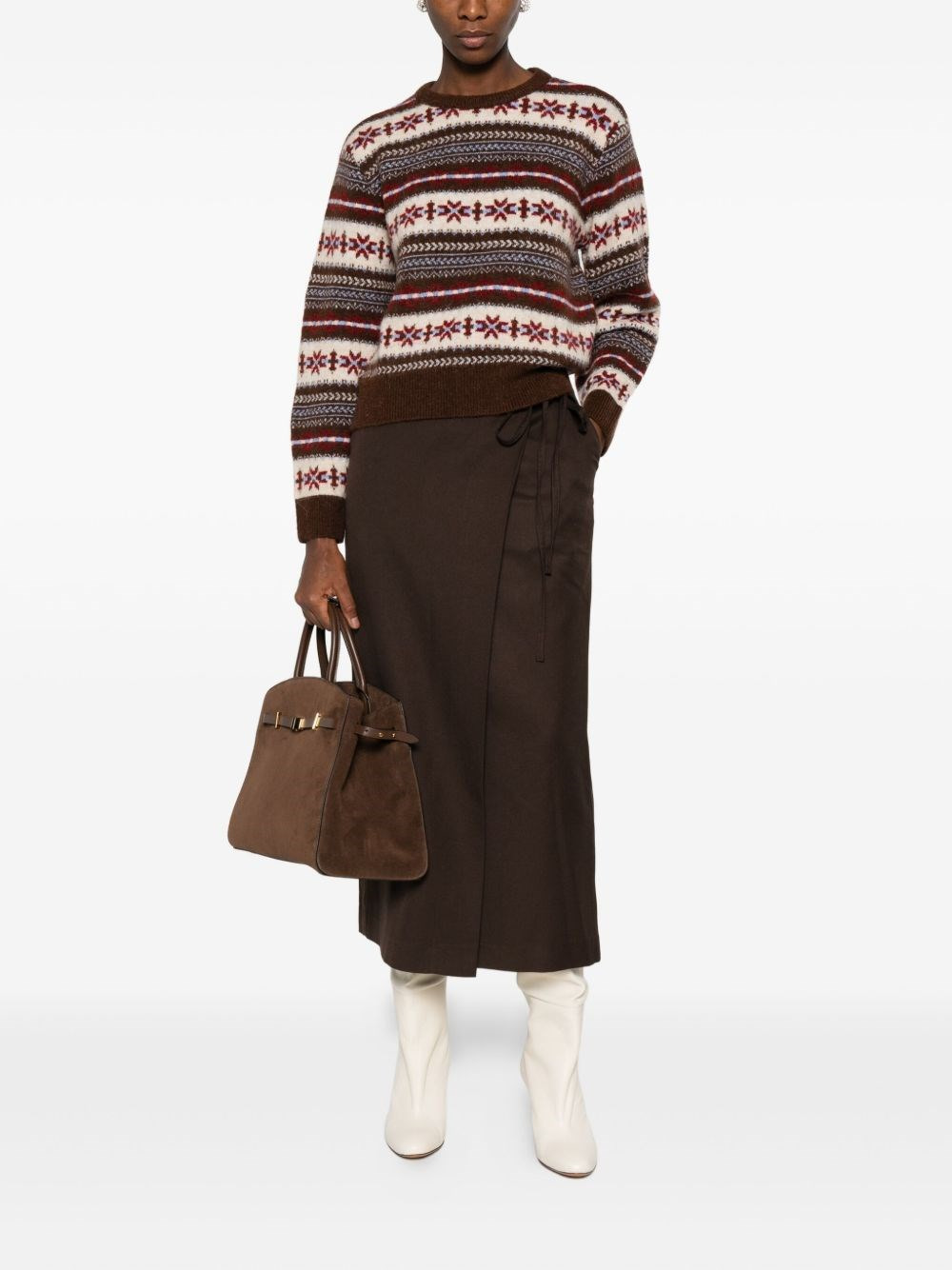 Midi wrap skirt - 4