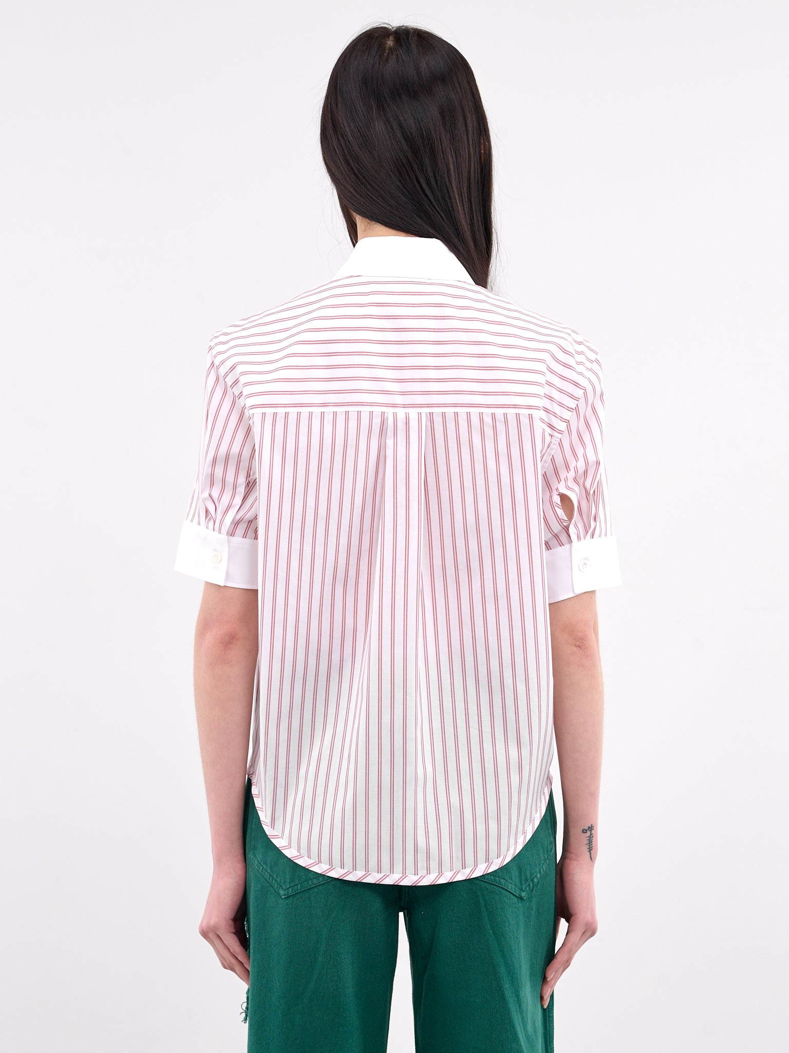 Striped Poplin Short Sleeve - 3