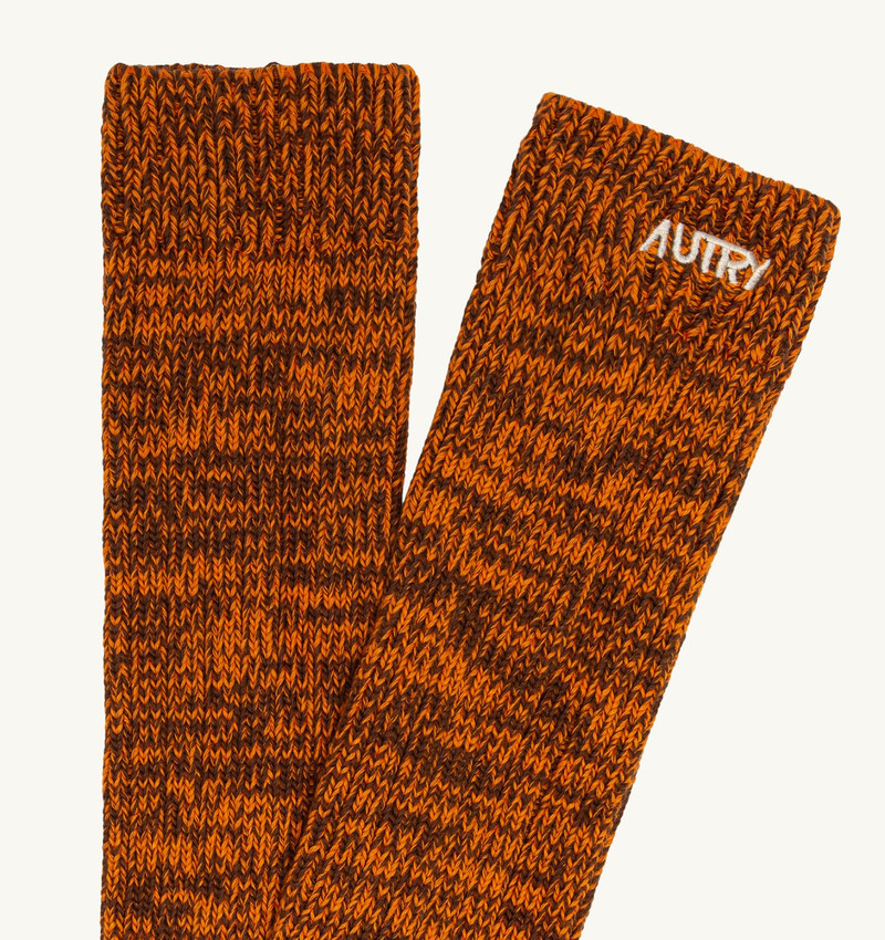 AUTRY UNISEX BICOLOR SOCKS WITH EMBROIDERED LOGO outlook