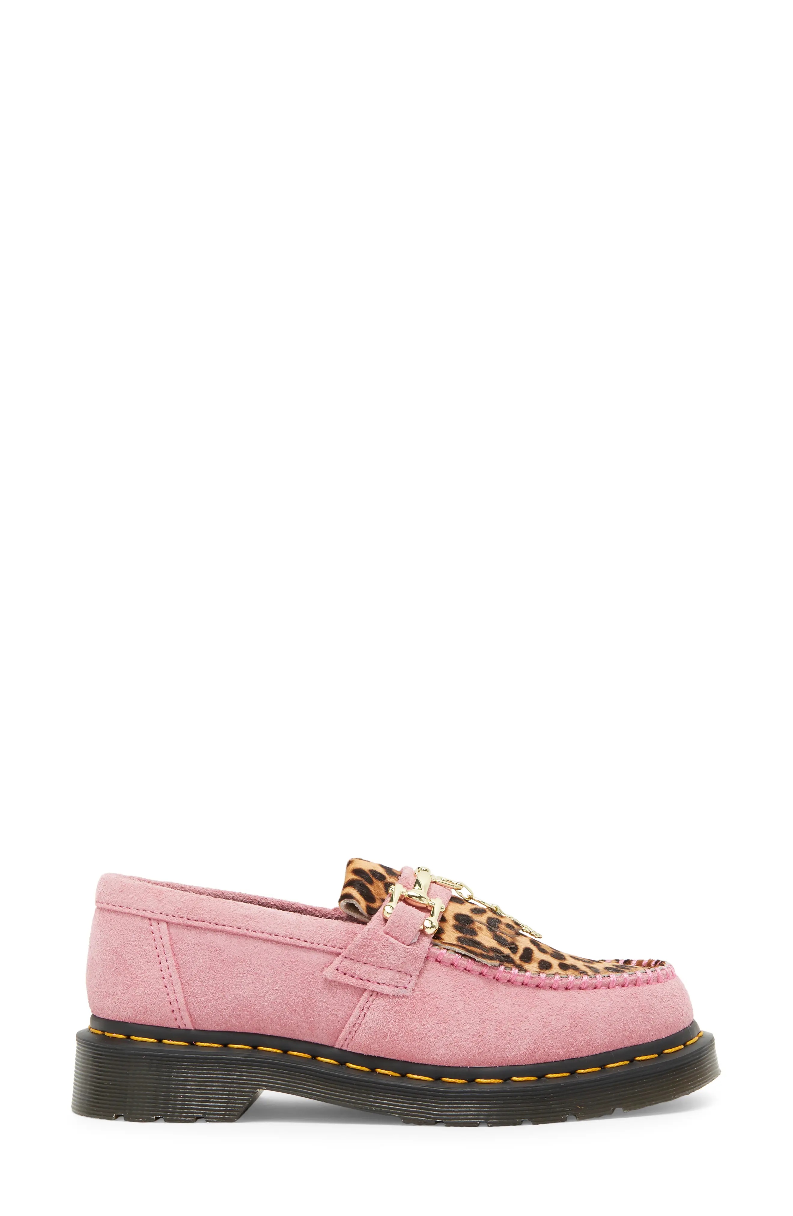 Dr. Martens Adrian Snaffle Loafer in Leopard/Pink
