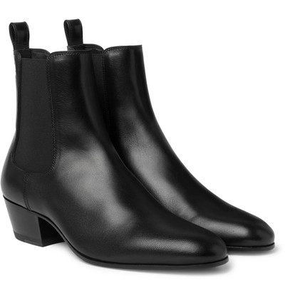 SAINT LAURENT Custar 45 Leather Chelsea Boots outlook