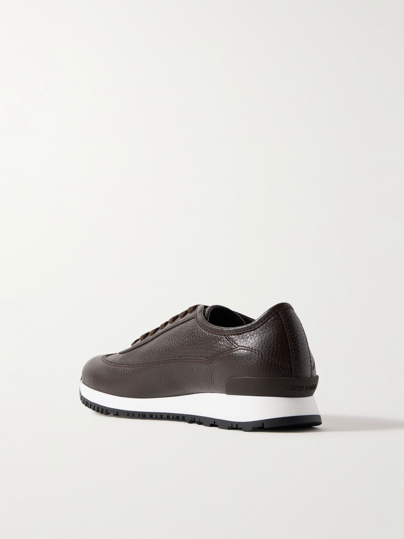 Foundry II Full-Grain Leather Sneakers Dark brown - 3