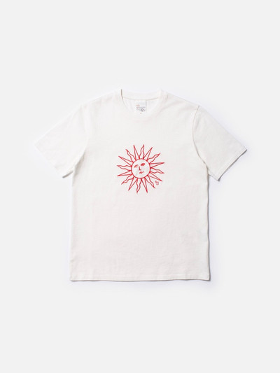 Nudie Jeans Joni Embroidery Sun T-Shirt Offwhite outlook