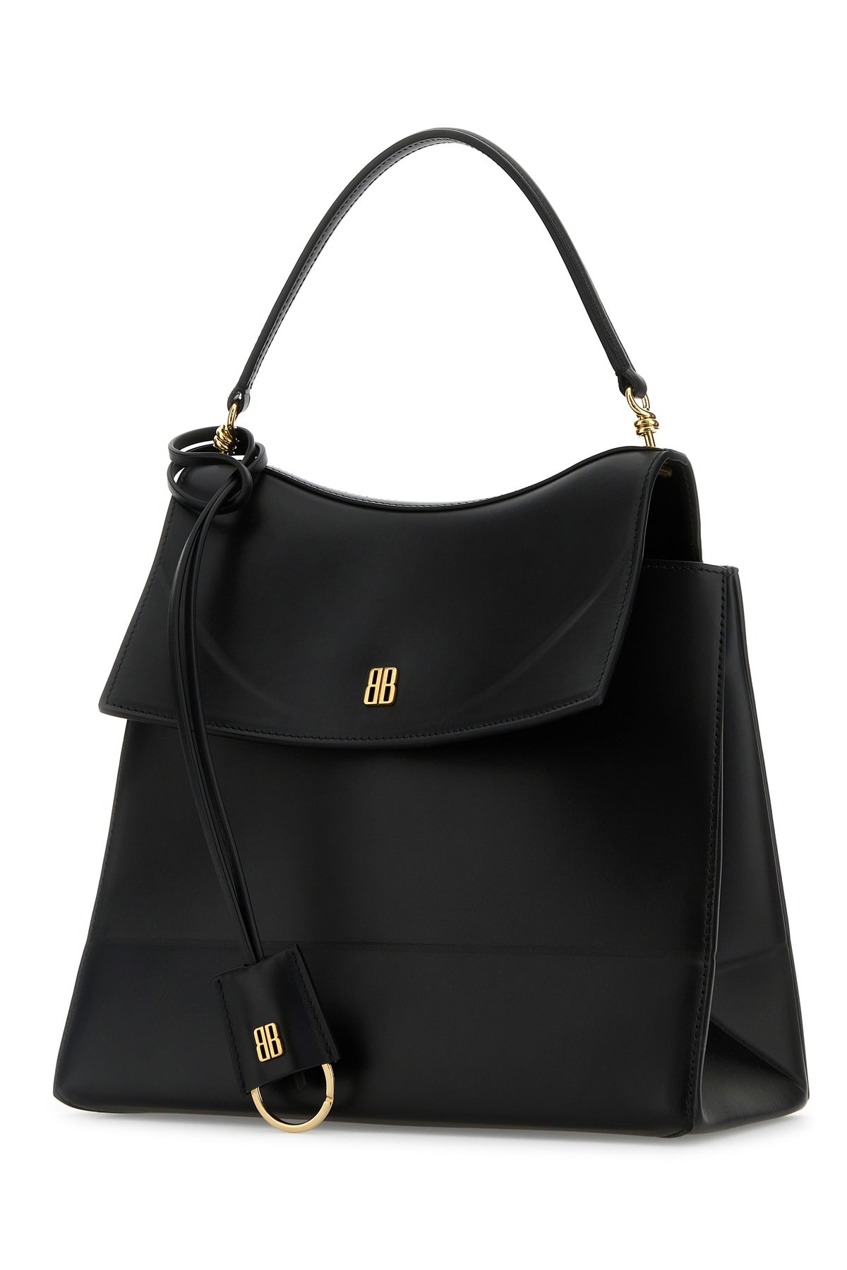 Black leather medium Nano handbag - 2