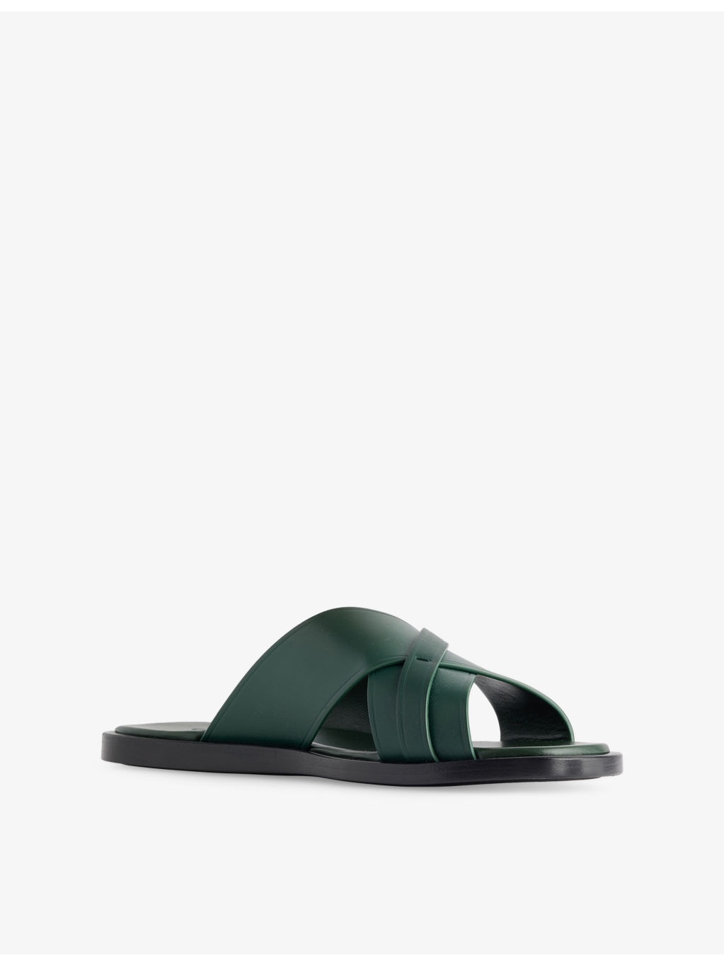 Interlocking G Leather Sliders - 3