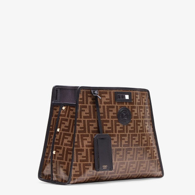 FENDI Peekaboo cover in brown fabric outlook