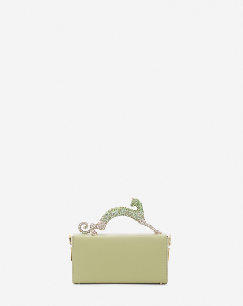 NANO PENCIL CAT BAG IN LEATHER AND RHINESTONES 4