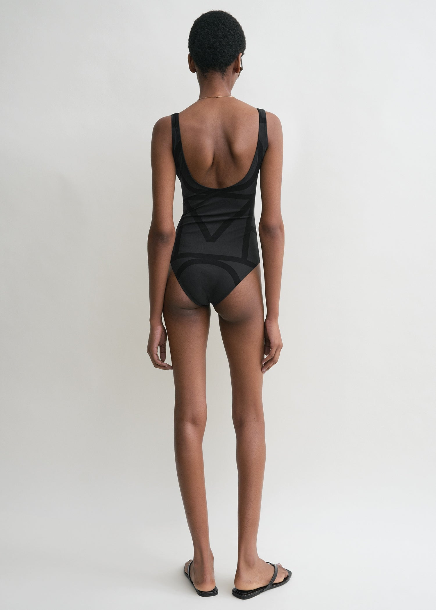 Monogram swimsuit black/black - 4