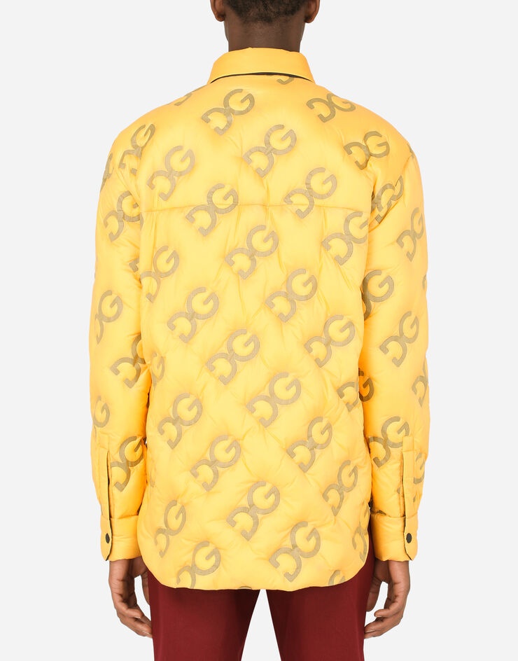 Padded and quilted nylon shirt with DG logo - 3