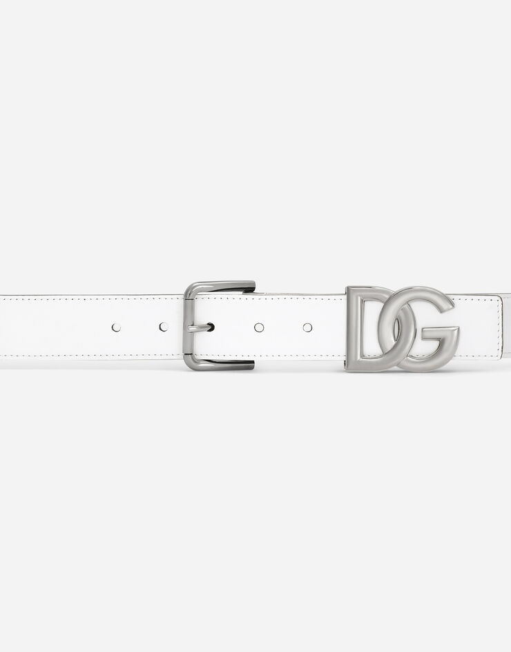 Calfskin belt with DG logo - 3