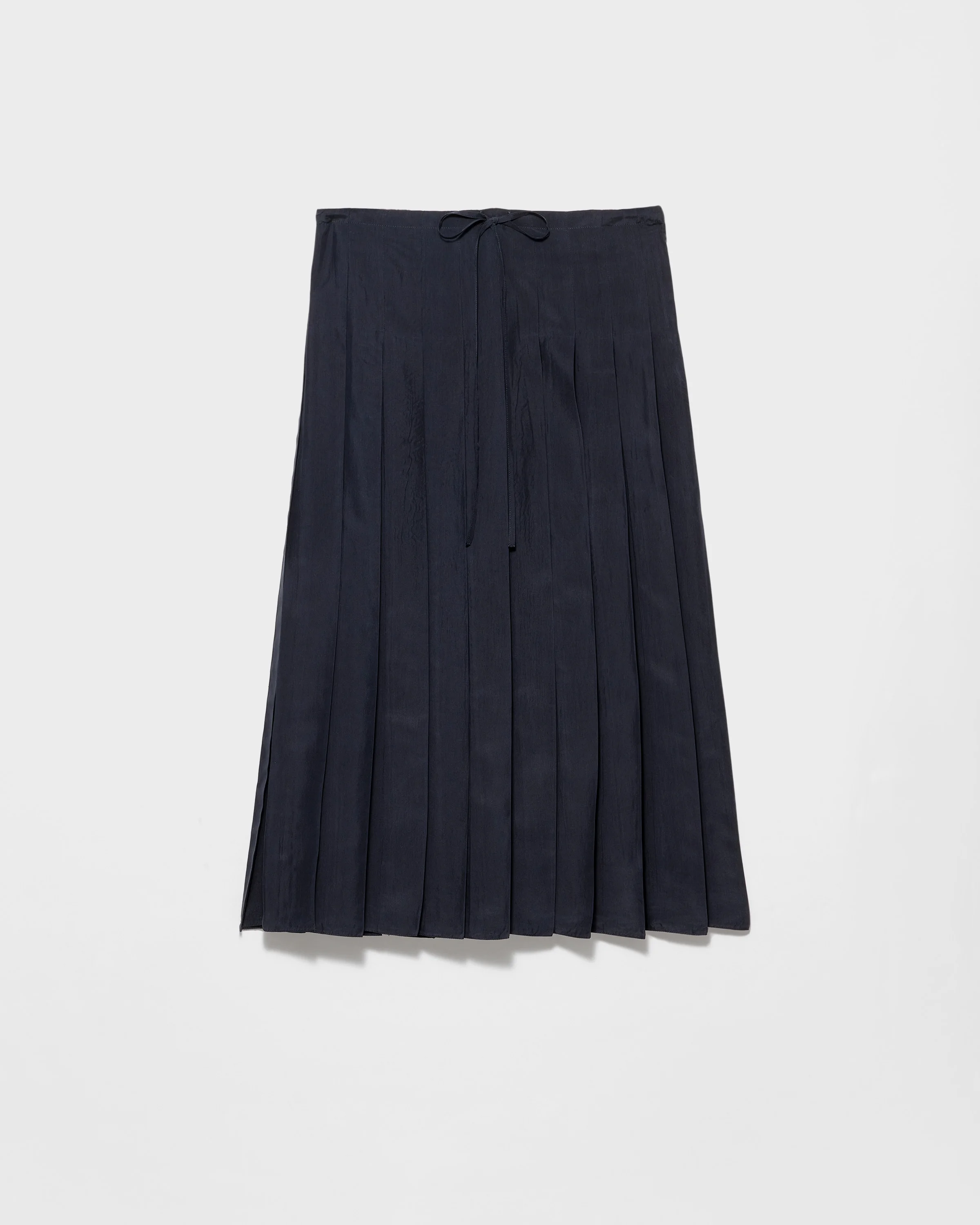 Pleated silk midi-skirt - 1