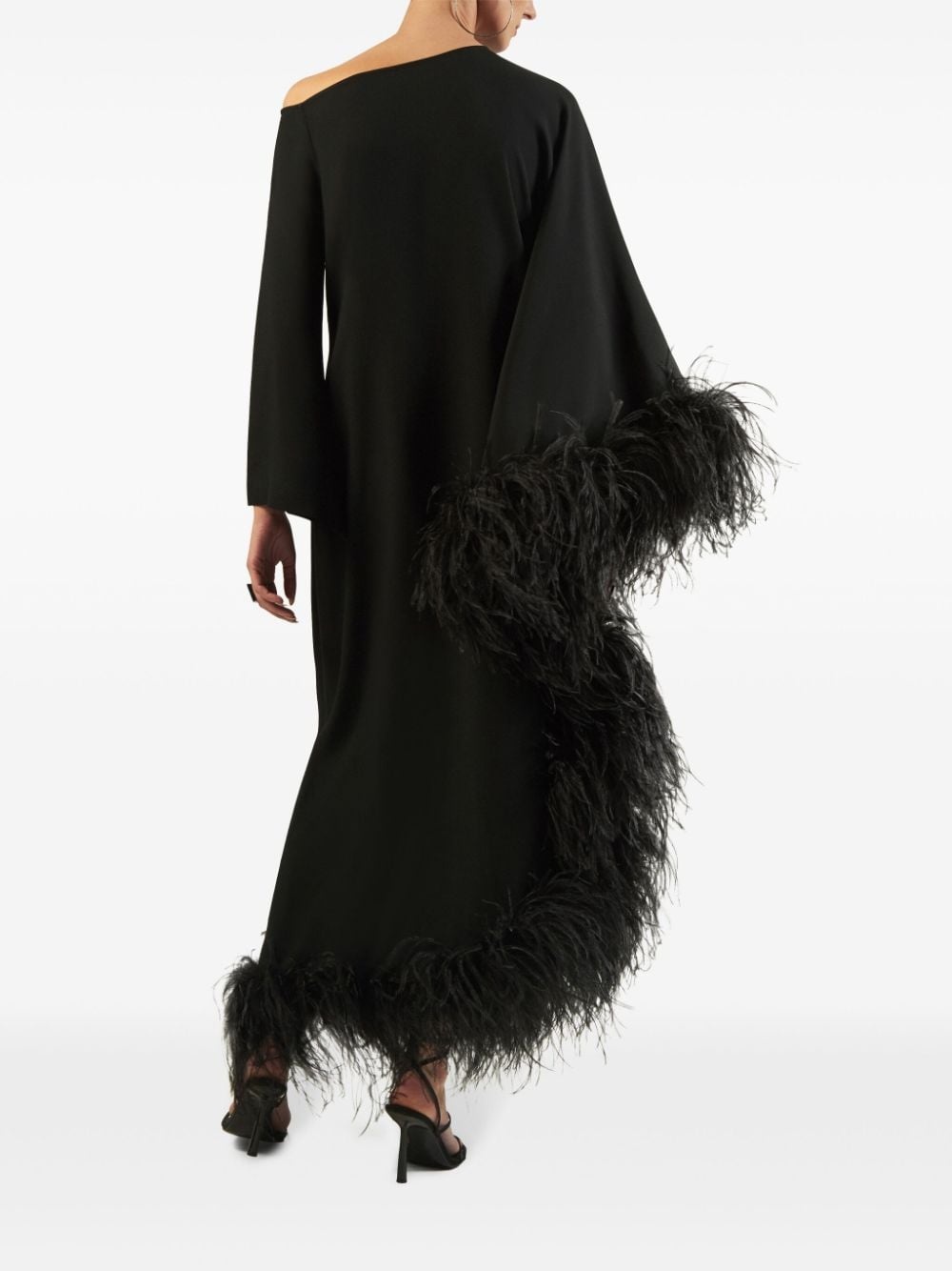 Ubud Extravaganza feather-trim maxi dress - 3