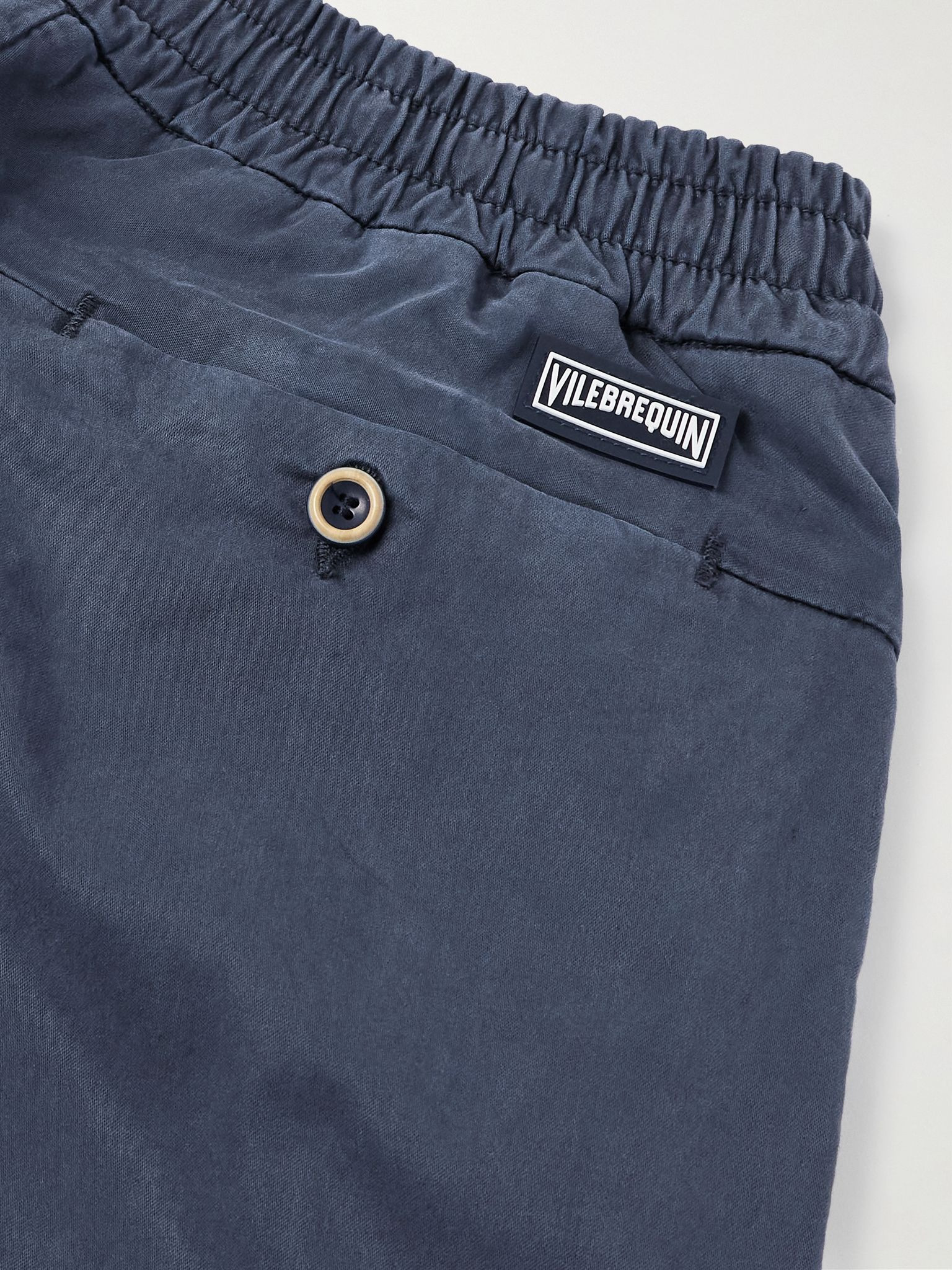 Clemence Slim-Fit Straight-Leg TENCEL™ Lyocell-Blend Drawstring Trousers Blue - 5