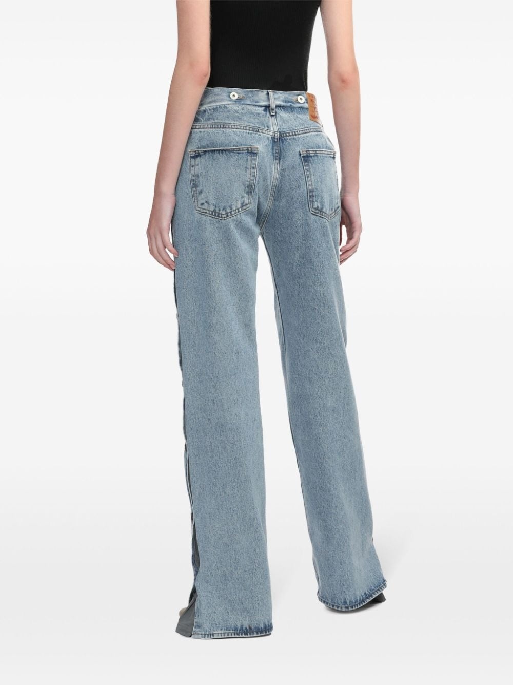 collapsable waist jeans - 4