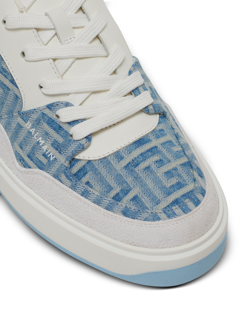 B-Court Flip trainers in monogrammed PB Labyrinth denim 6