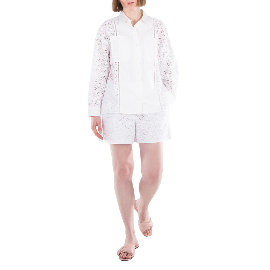 Kenzo Broderie-Anglaise Cotton Shorts - 2