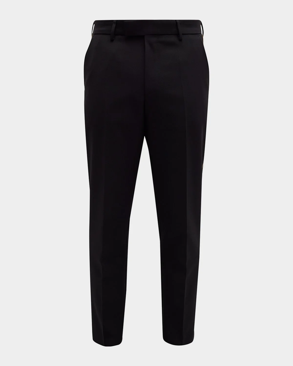 Men's Wool-Blend Solid Tuxedo Pants - 1
