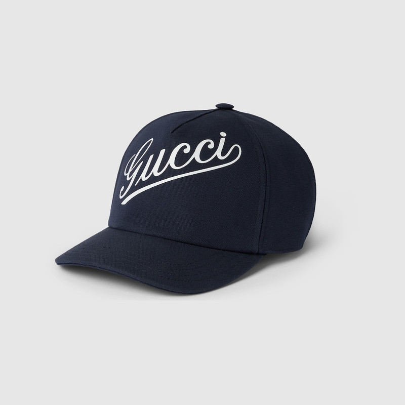 Baseball hat with Gucci script 1