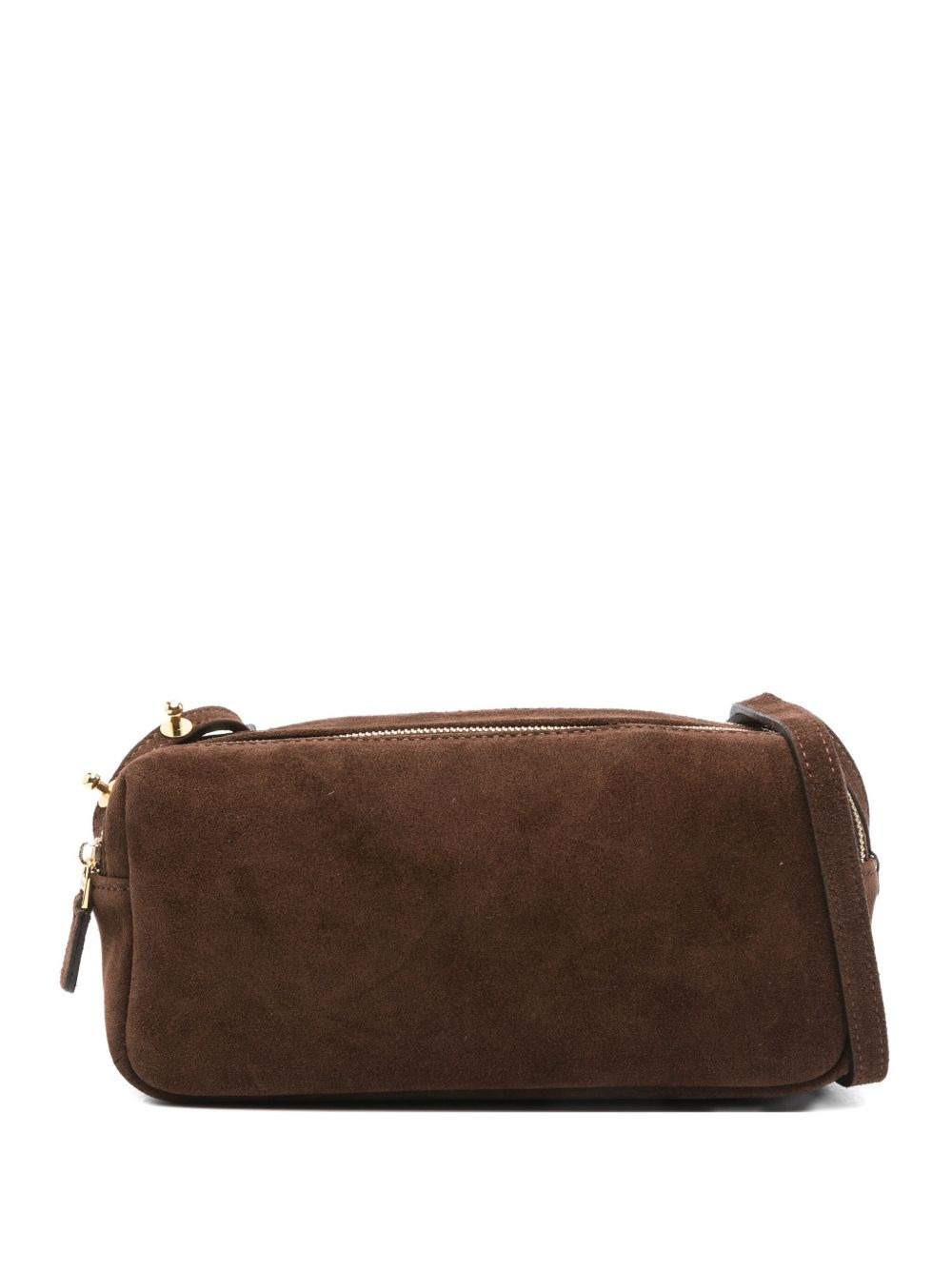 mini Trousse suede double-zip shoulder bag - 1
