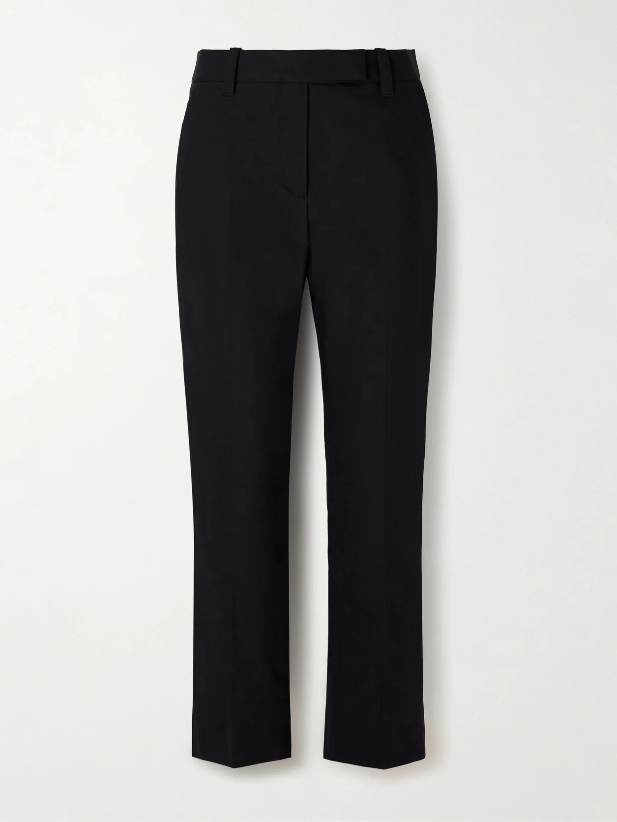 Pleated Stretch-cotton Twill Tapered Pants - 1