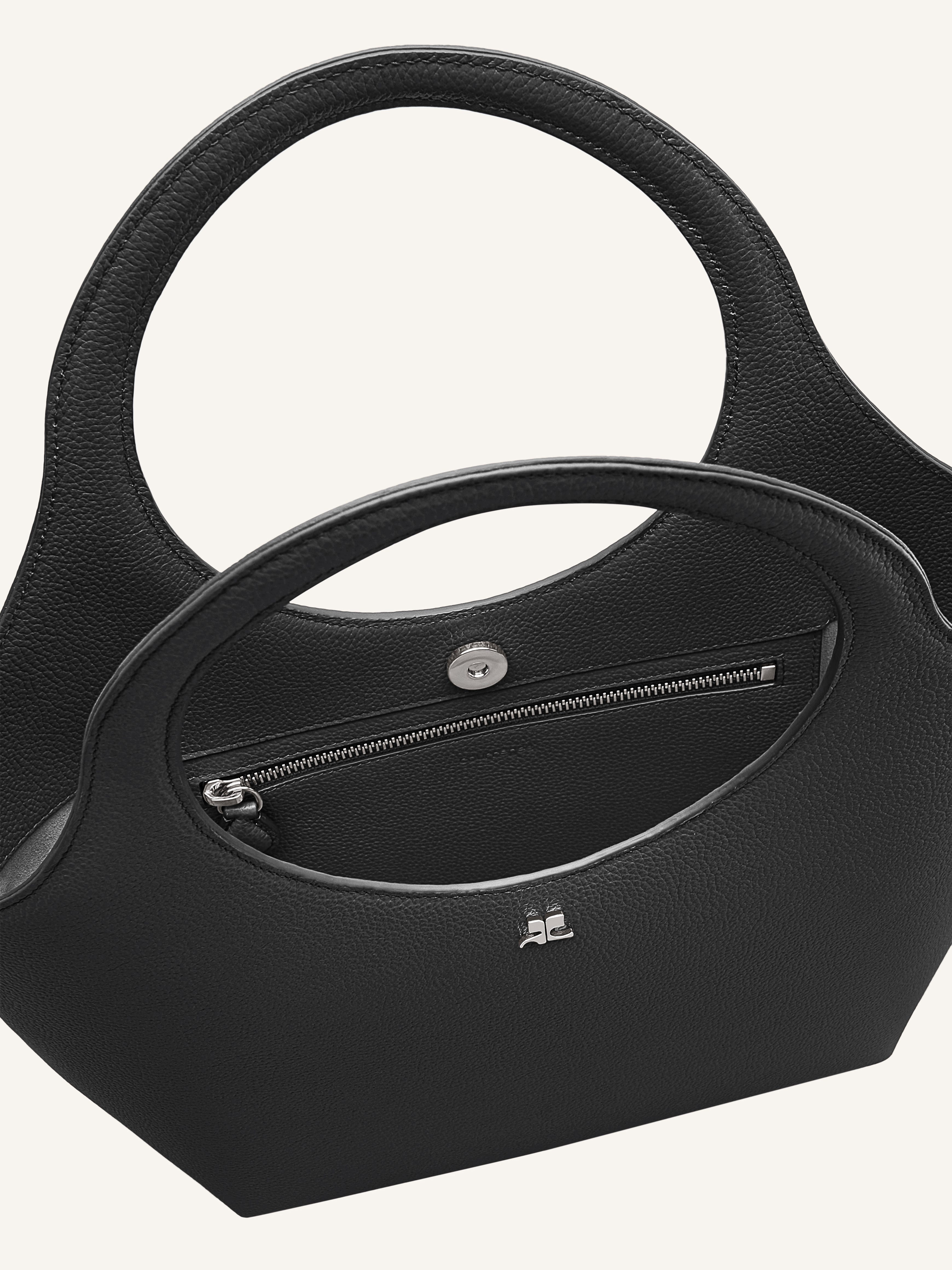 MEDIUM HOLY GRAINED LEATHER BAG - 5
