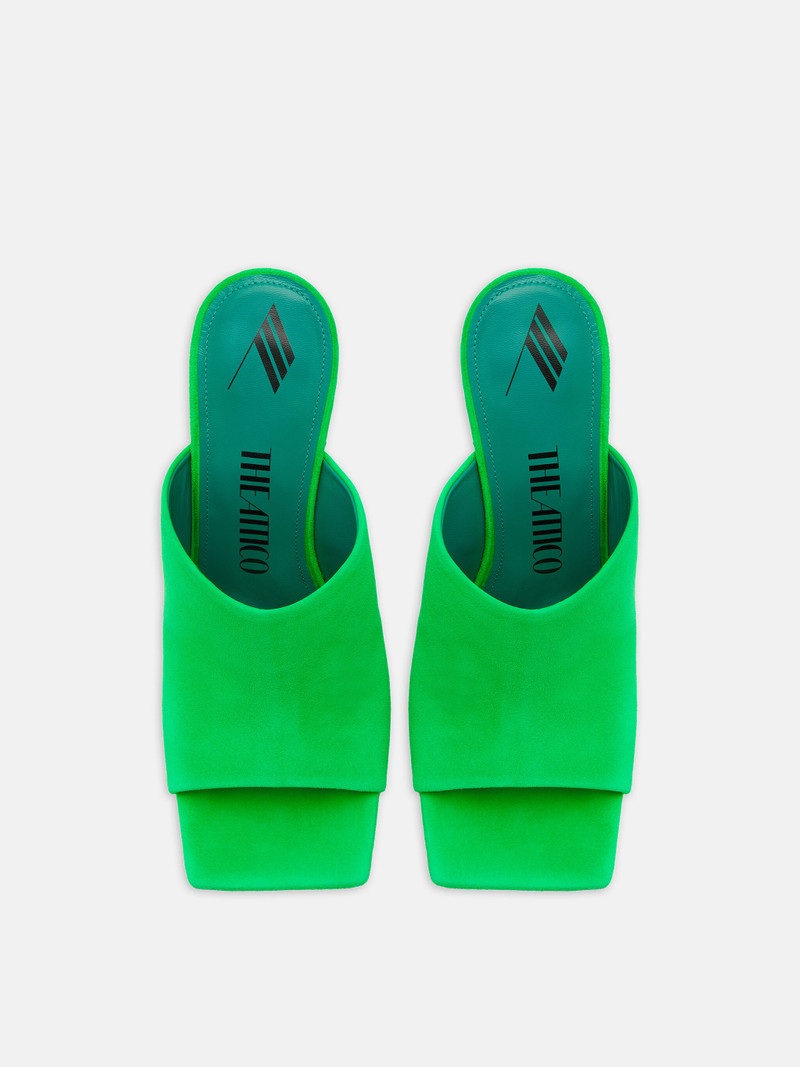 ''CHEOPE'' FLUO GREEN MULE 3