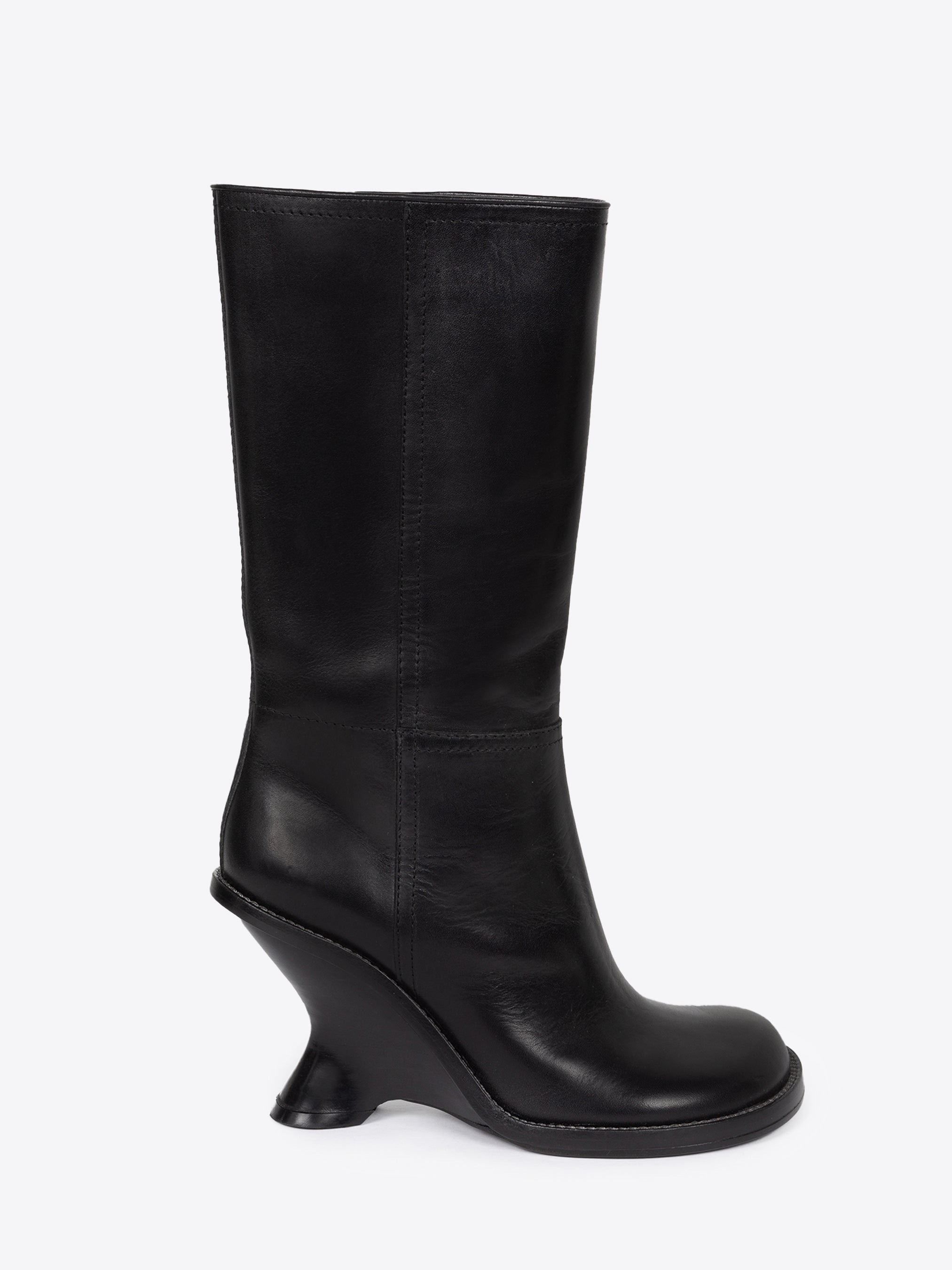 LEATHER WEDGE BOOTS - 2