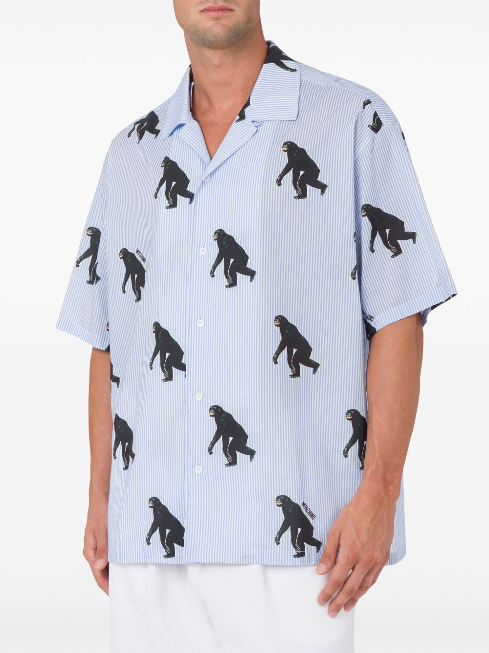 Moschino Men Graphic Print Shirt - 3
