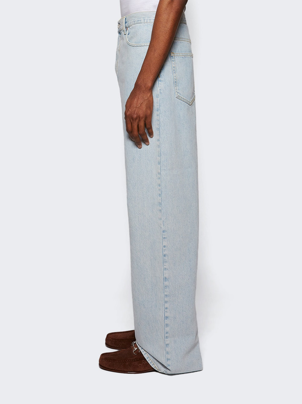 Baggy Pant Bleach Jeans Turquoise - 3